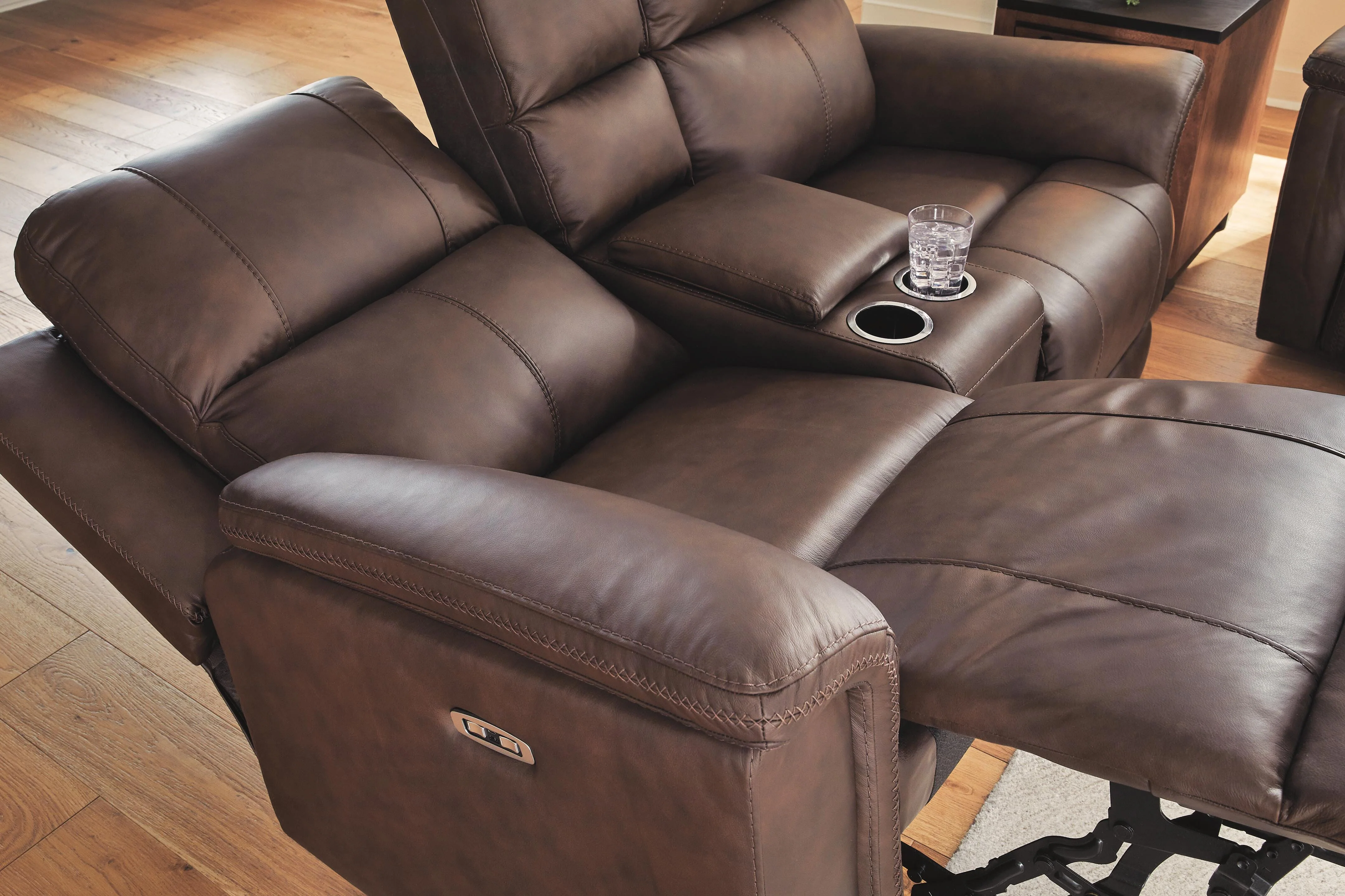 Bleckley Power Reclining Loveseat with Console - Image 10