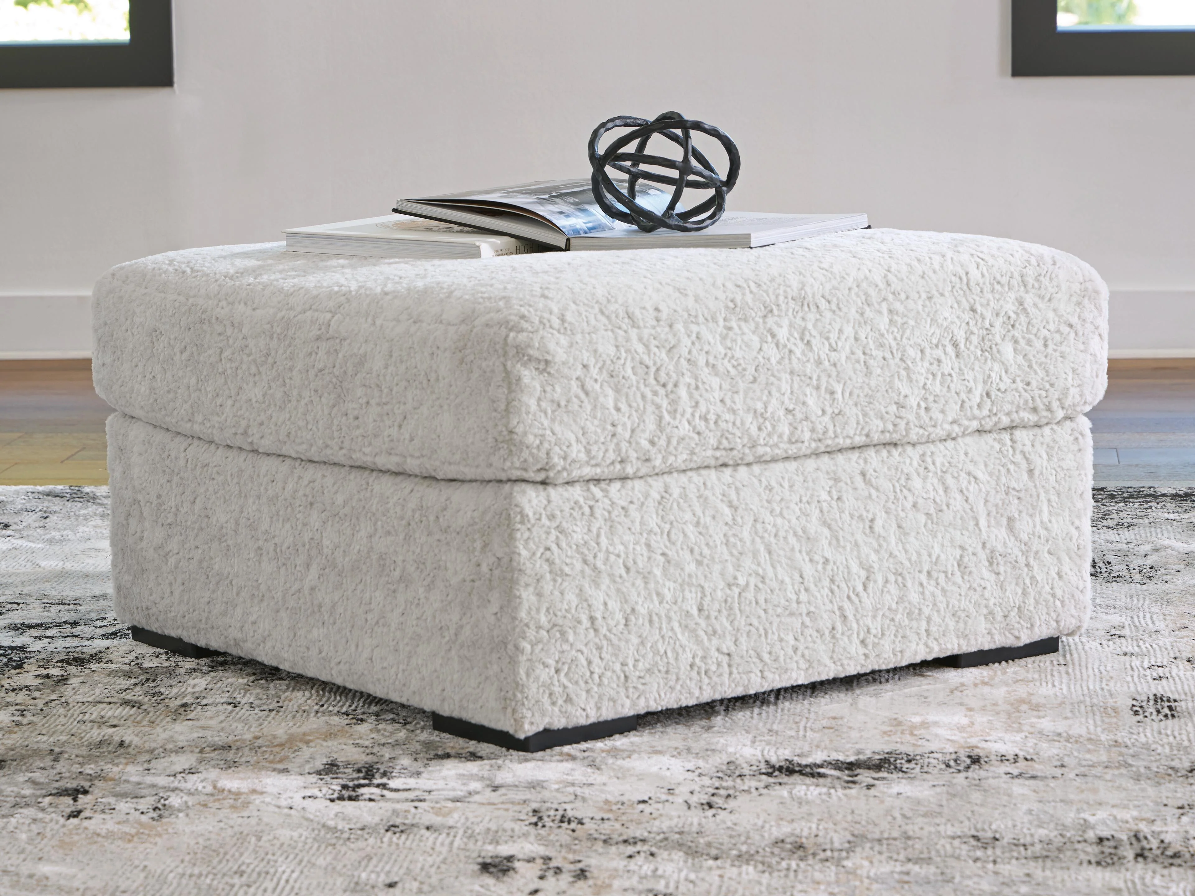 Cuddle Plush Oversized Accent Ottoman - Image 2