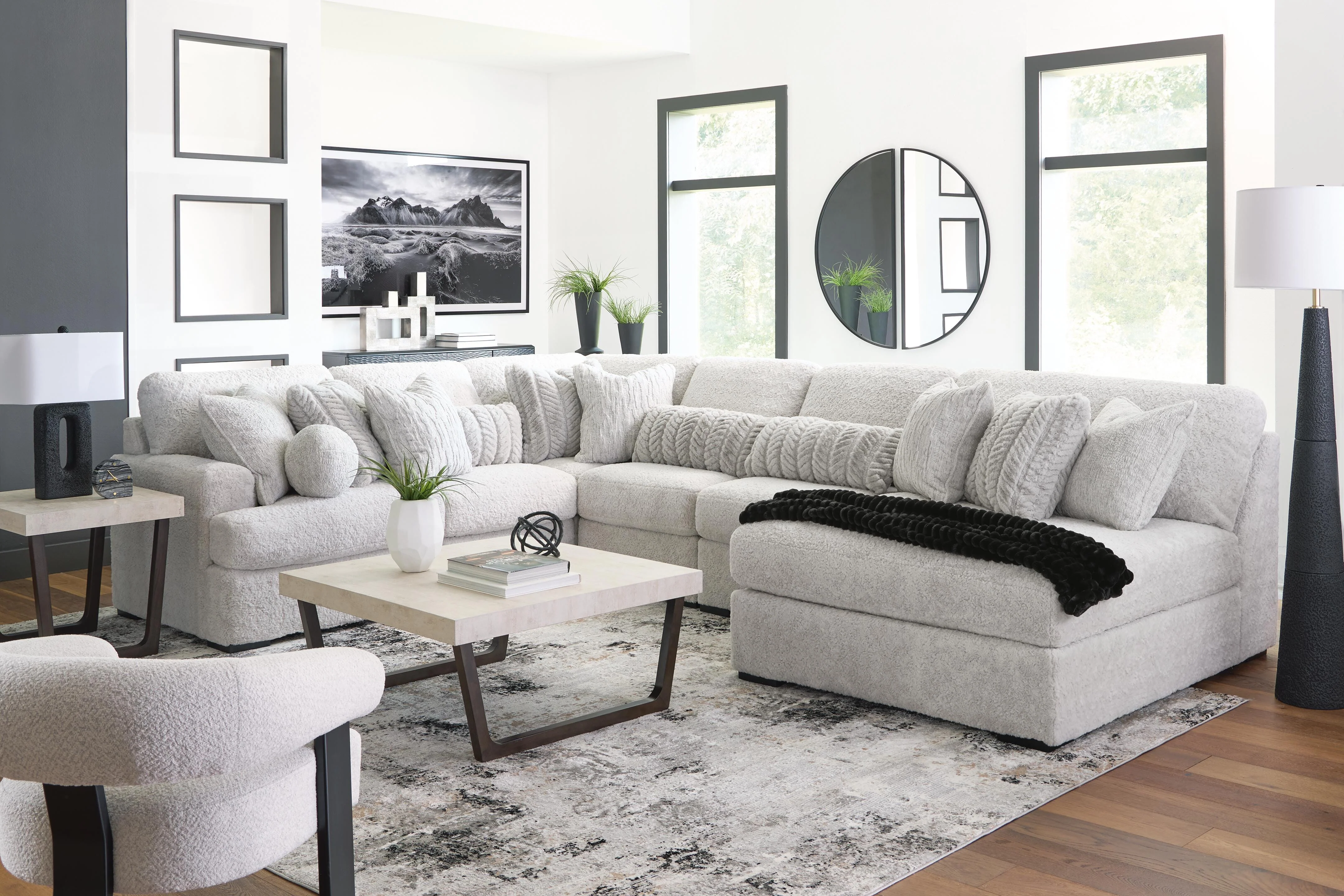 Cuddle Plush Sectional with Chaise - Image 76