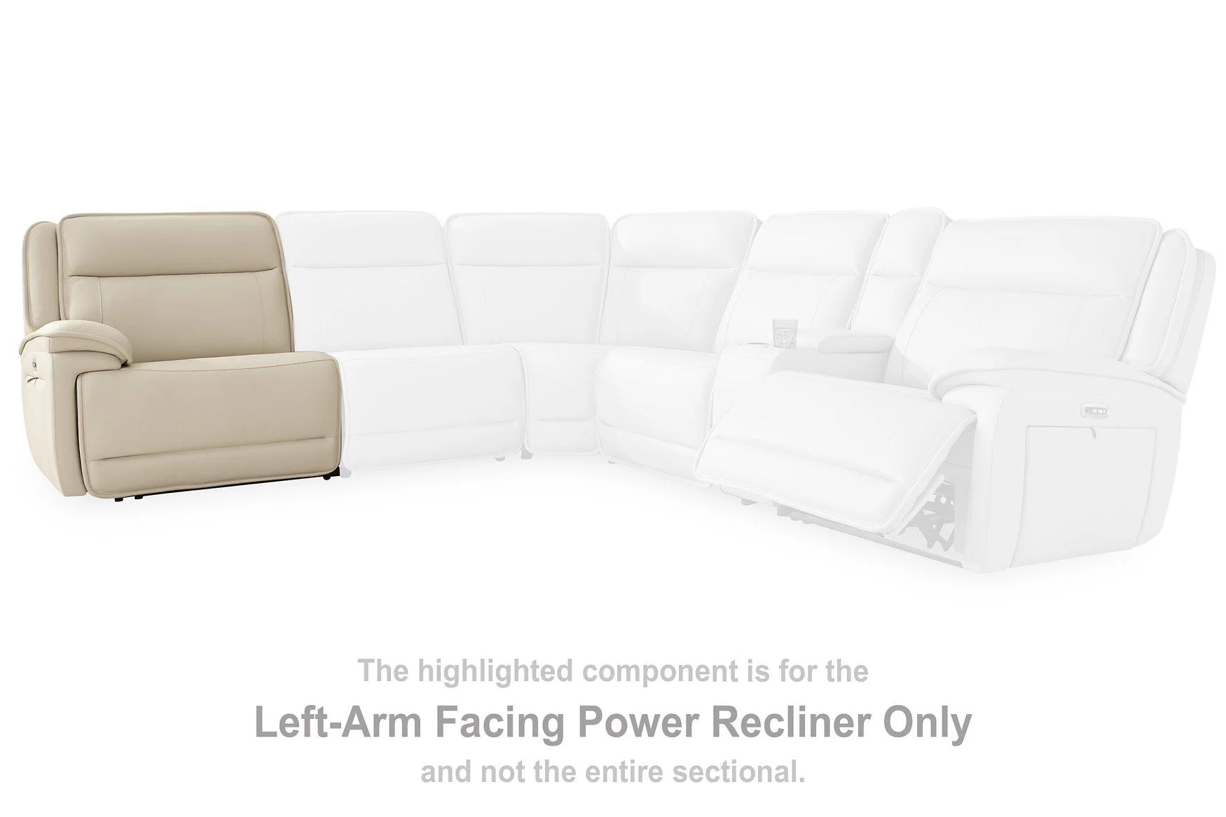 Double Deal Power Reclining Loveseat Sectional - Image 5