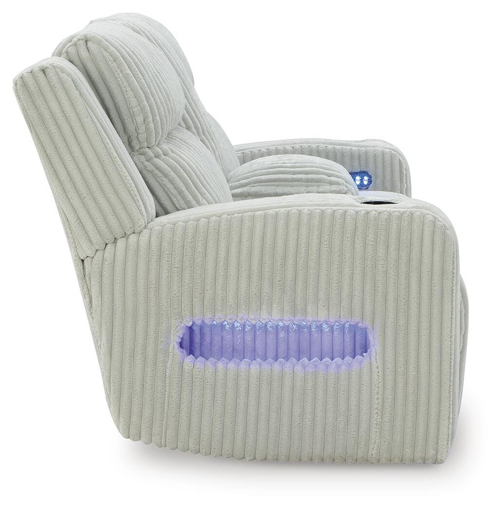Forest Lake Power Reclining Loveseat with Console - Image 8