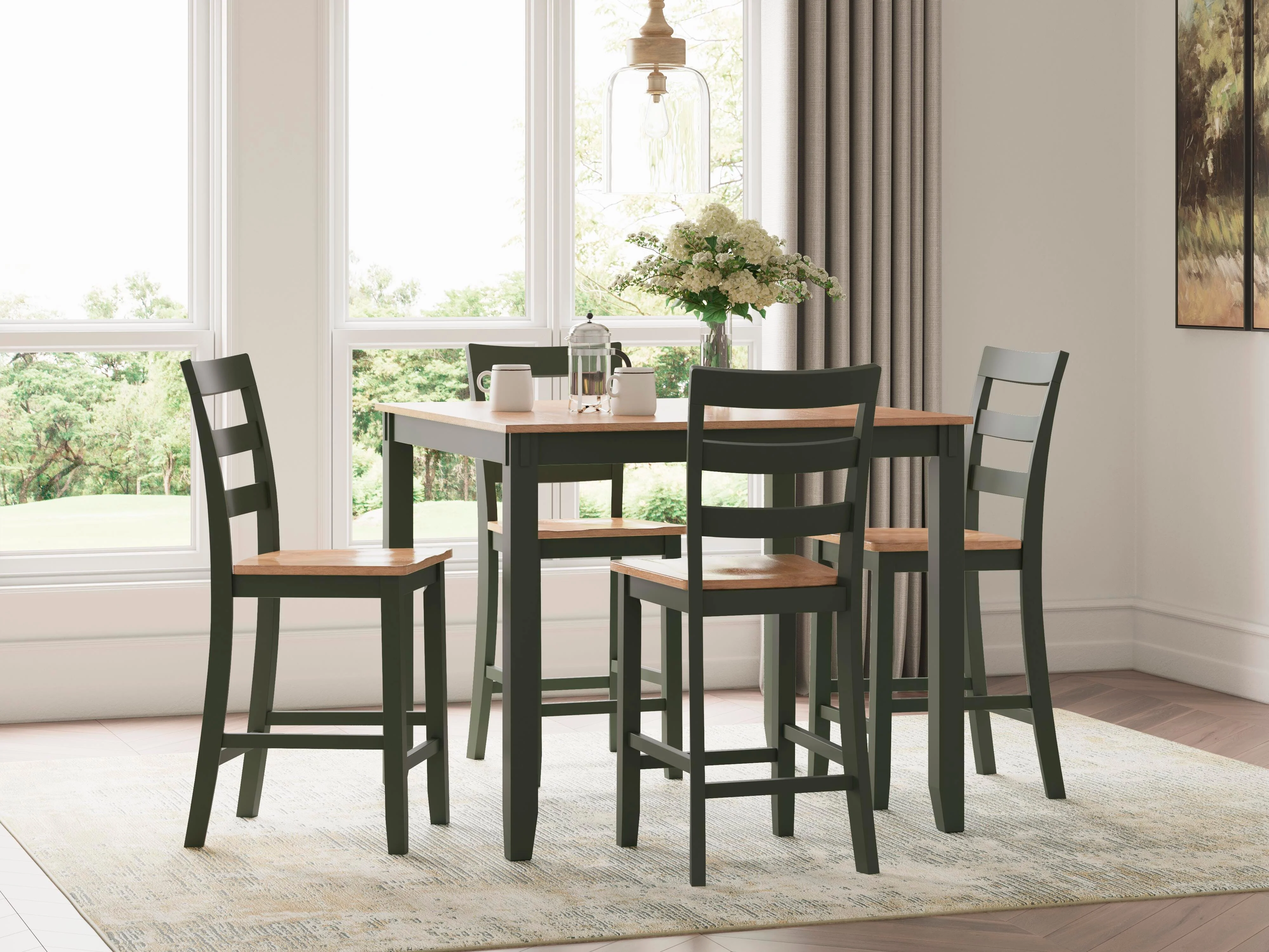 Gesthaven Counter Height Dining Table and 4 Barstools (Set of 5) - Image 14