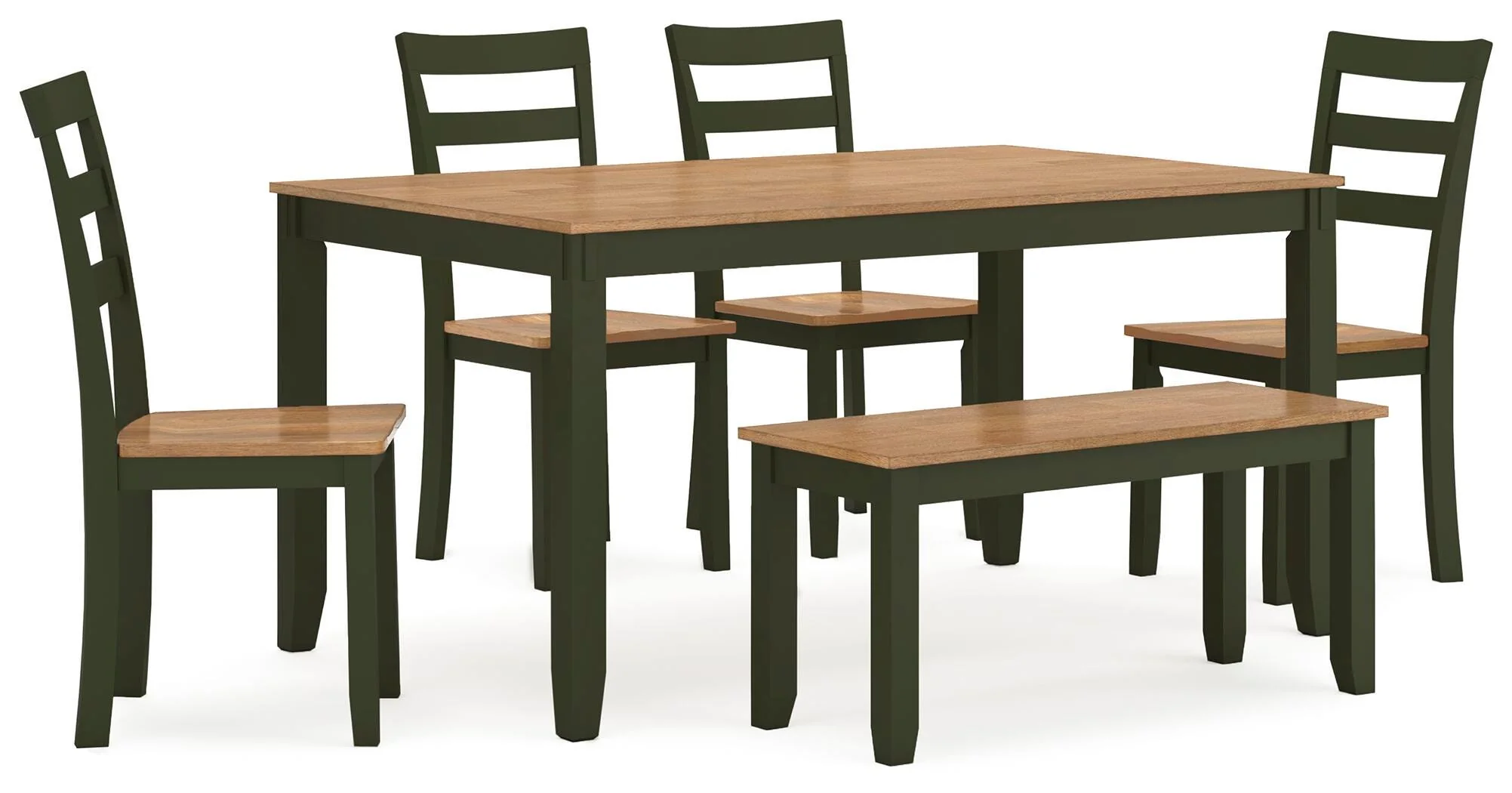Gesthaven Dining Table with 4 Chairs and Bench (Set of 6) - Image 15