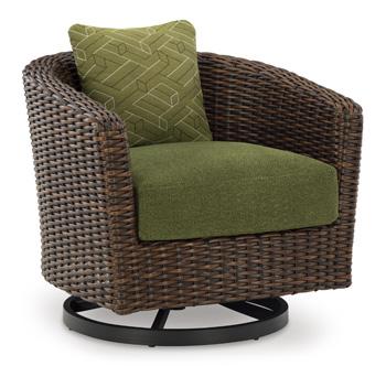 Horizon Hall Outdoor Swivel Lounge Chair with Cushion - Image 2