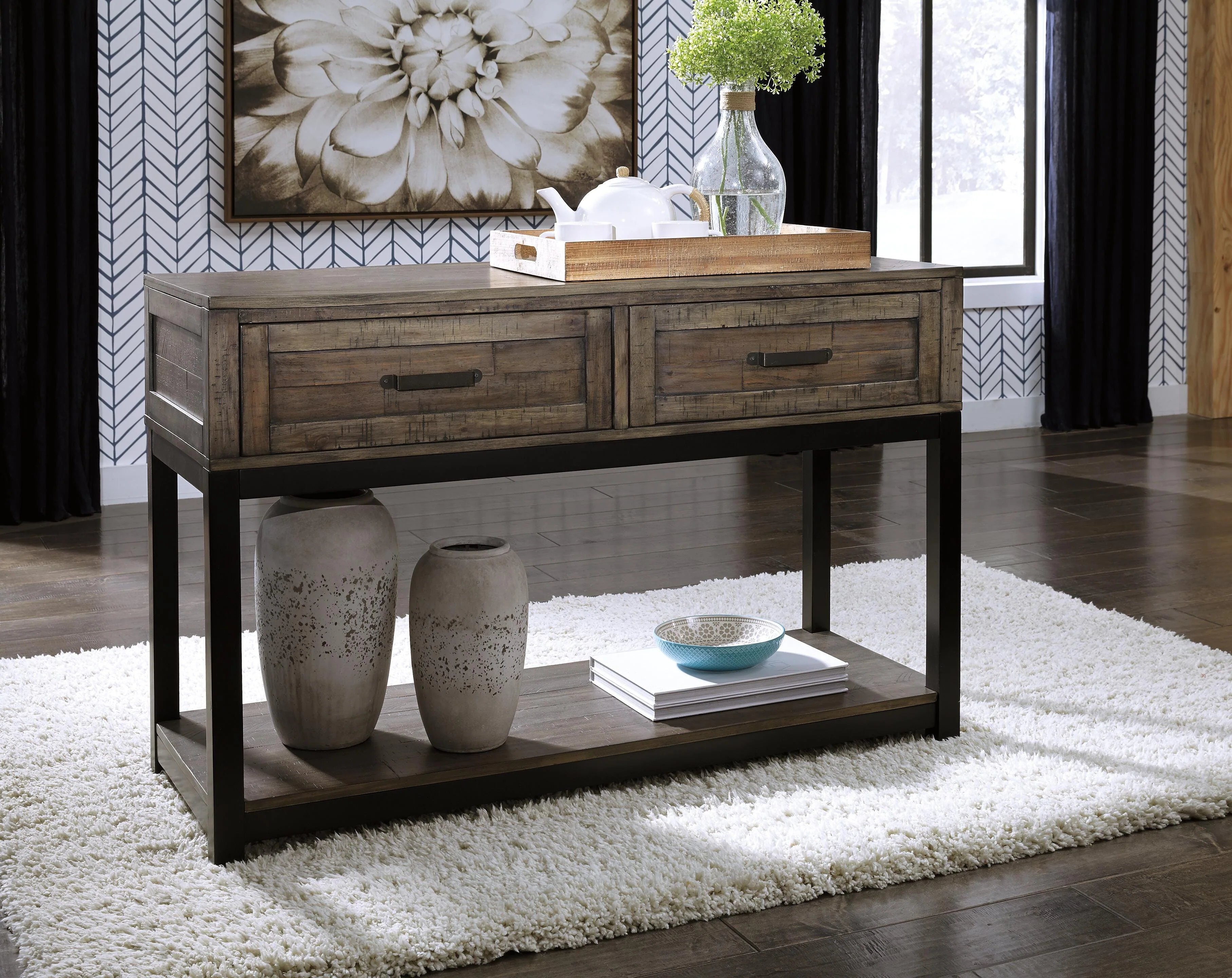 Johurst Sofa/Console Table - Image 7