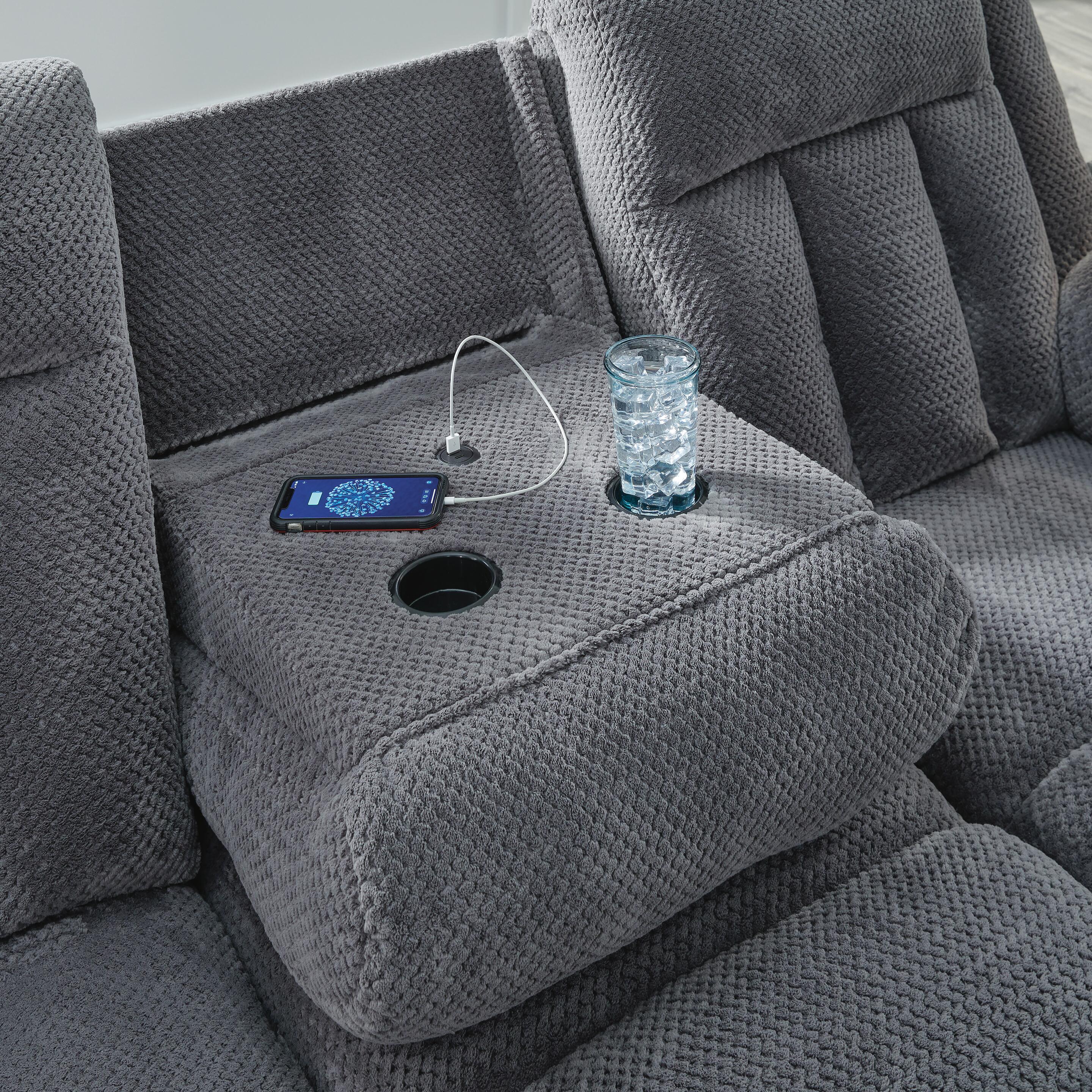Observation Power Reclining Sofa with Drop Down Table - Image 10