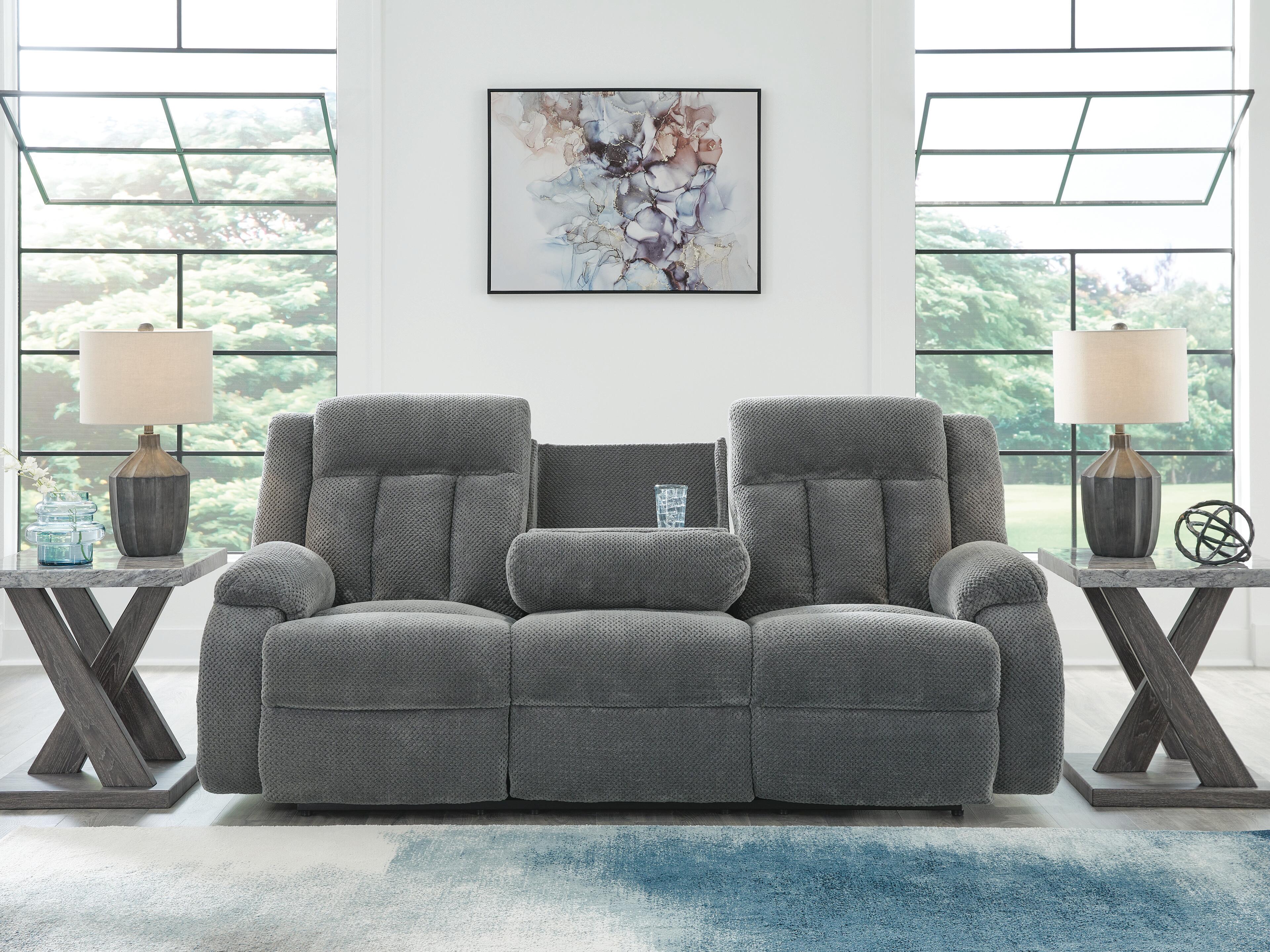 Observation Power Reclining Sofa with Drop Down Table - Image 9