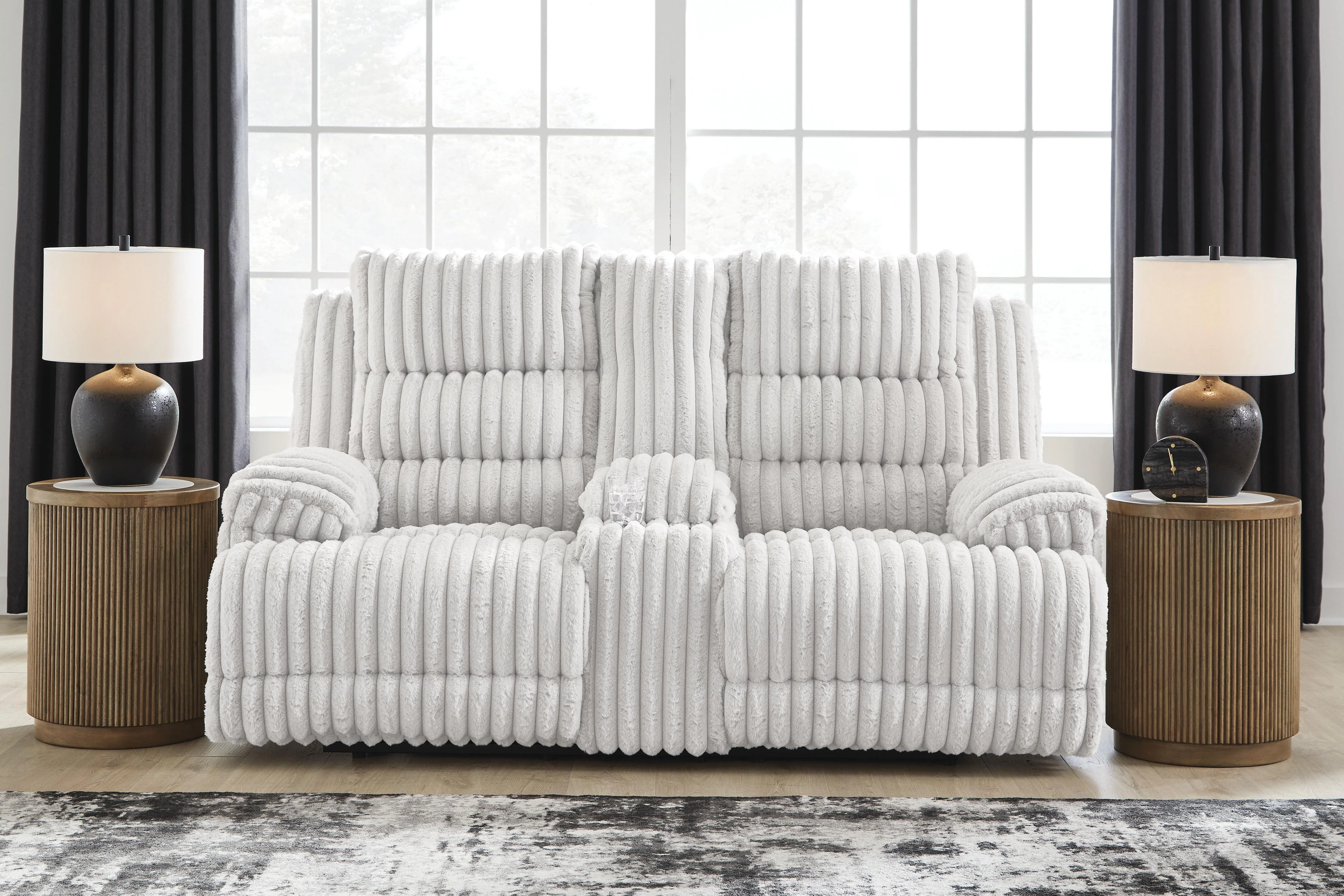 Rhines Falls Power Reclining Loveseat with Console - Image 2