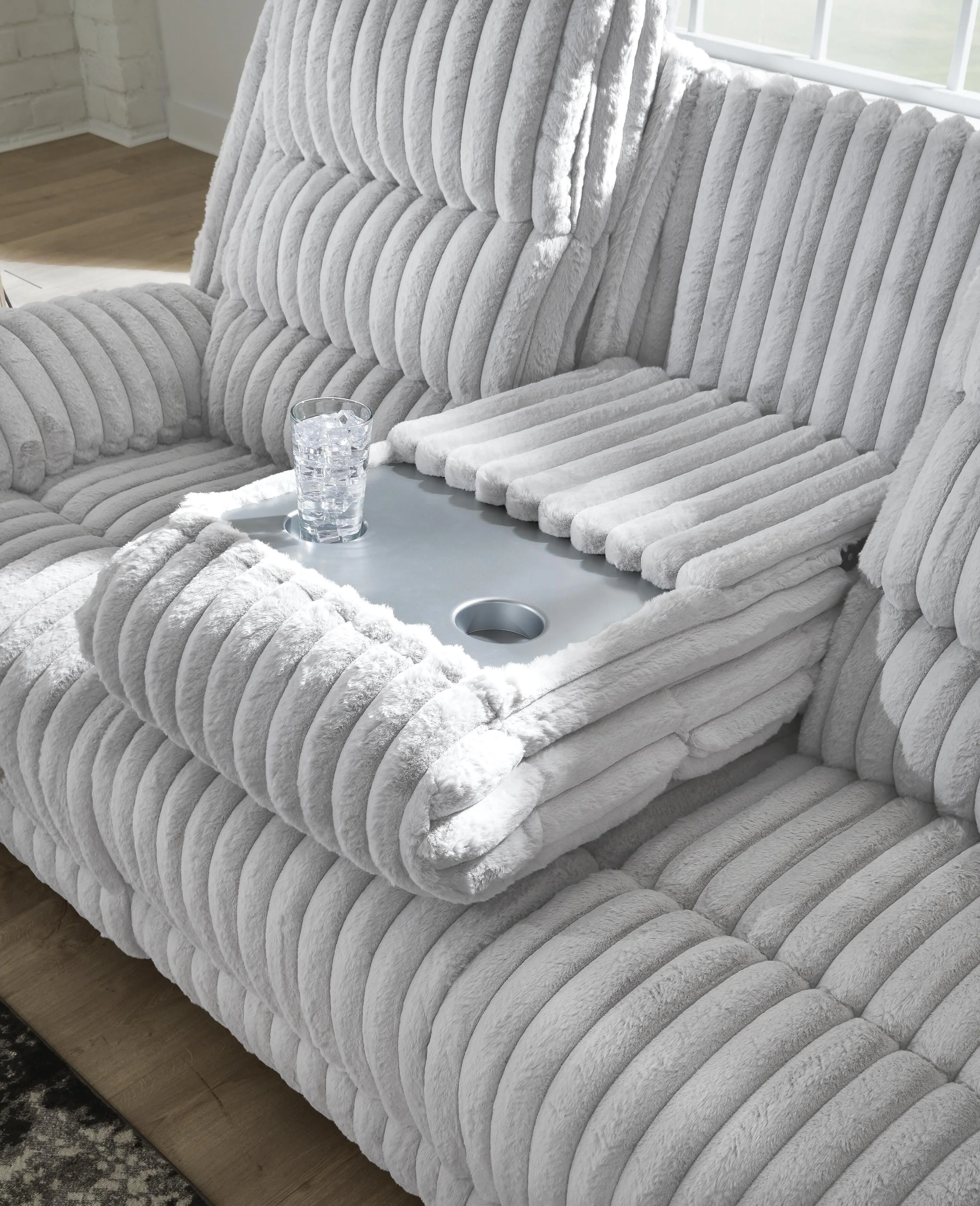 Rhines Falls Power Reclining Sofa with Drop Down Table - Image 9
