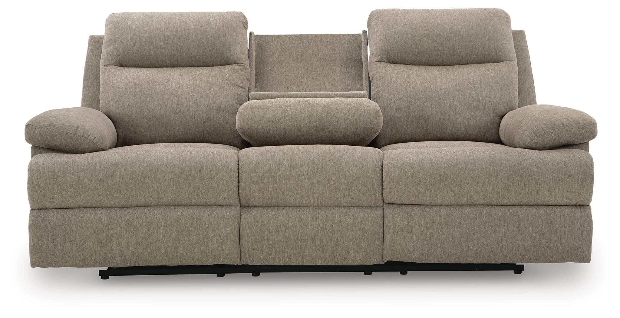 Side-Swipe Reclining Sofa with Drop Down Table - Image 16