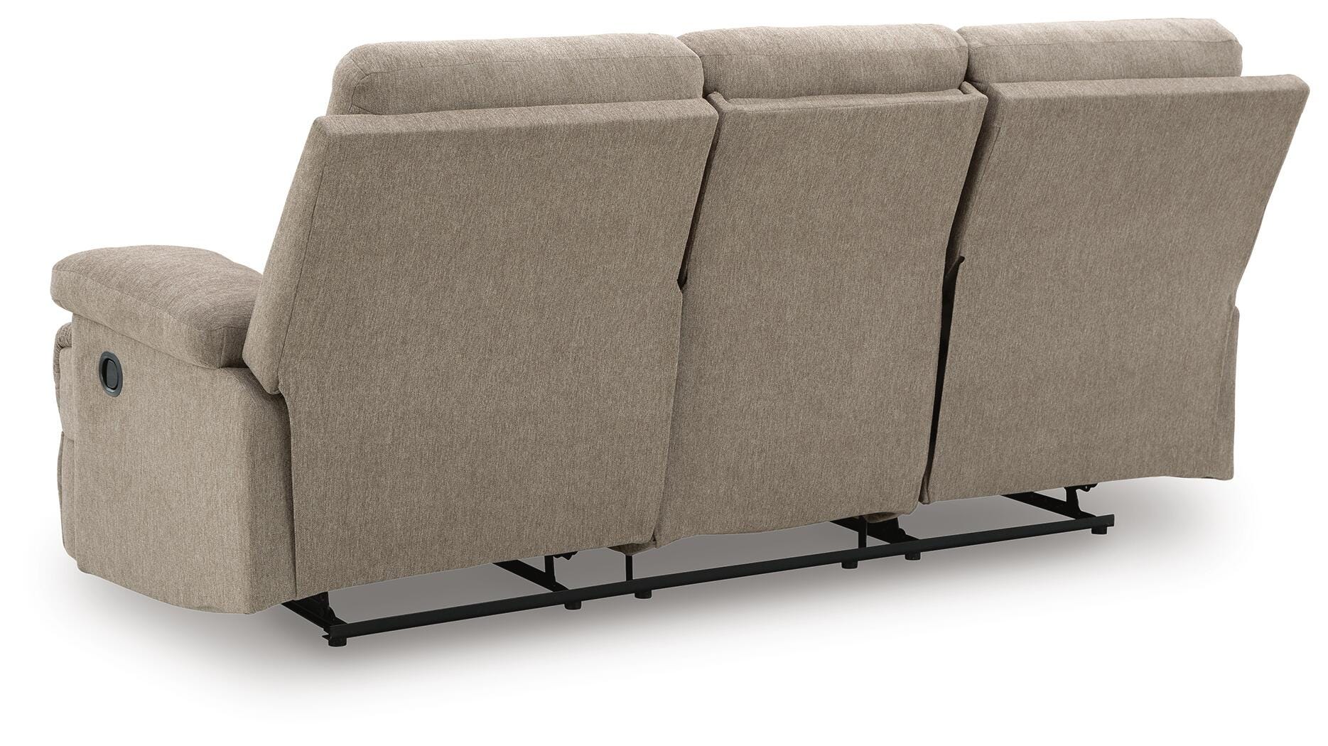 Side-Swipe Reclining Sofa with Drop Down Table - Image 18