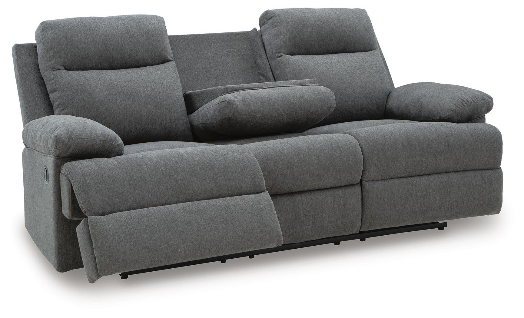 Side-Swipe Reclining Sofa with Drop Down Table - Image 6