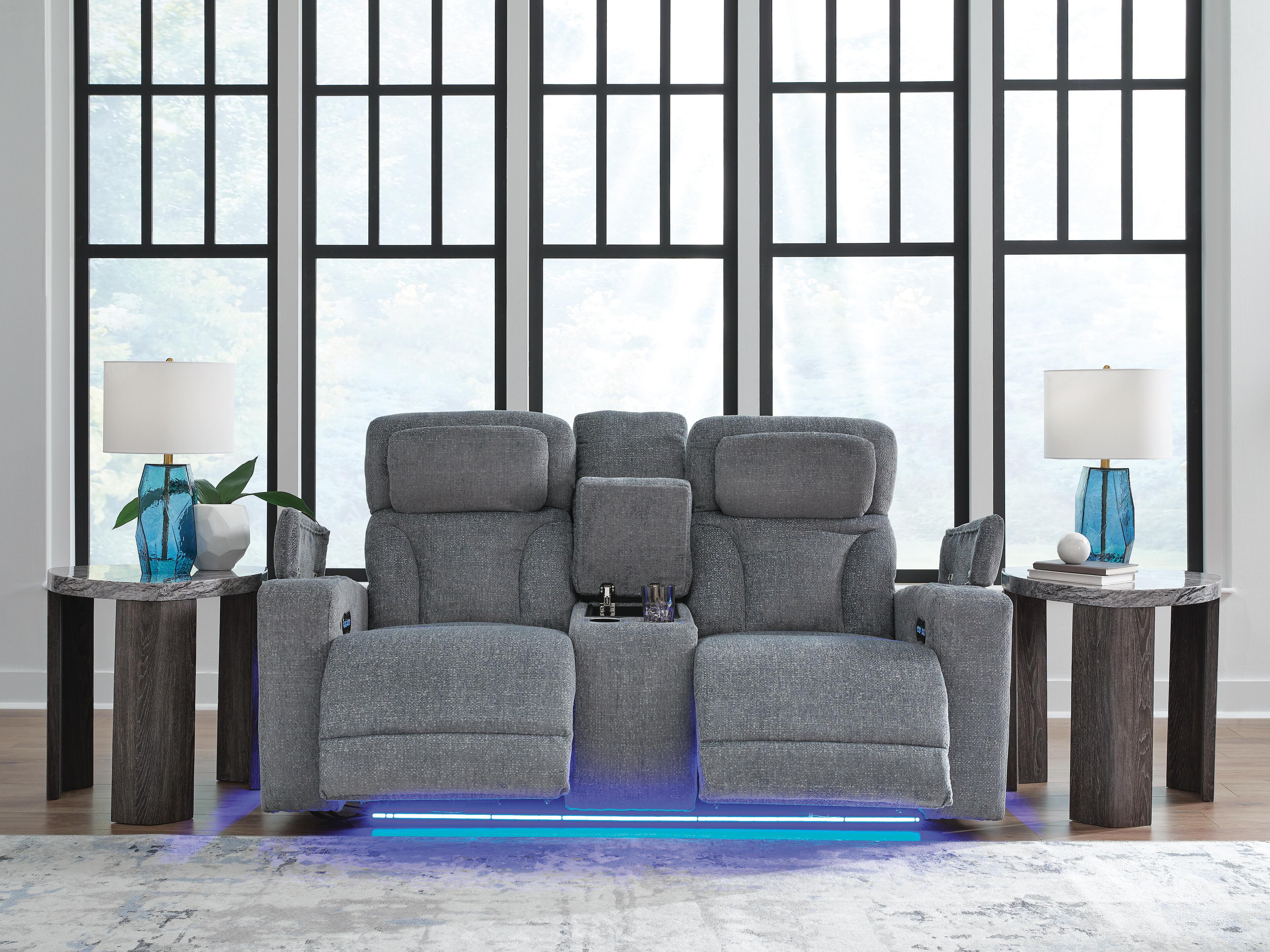 Studio Cave Power Reclining Loveseat with Console - Image 9